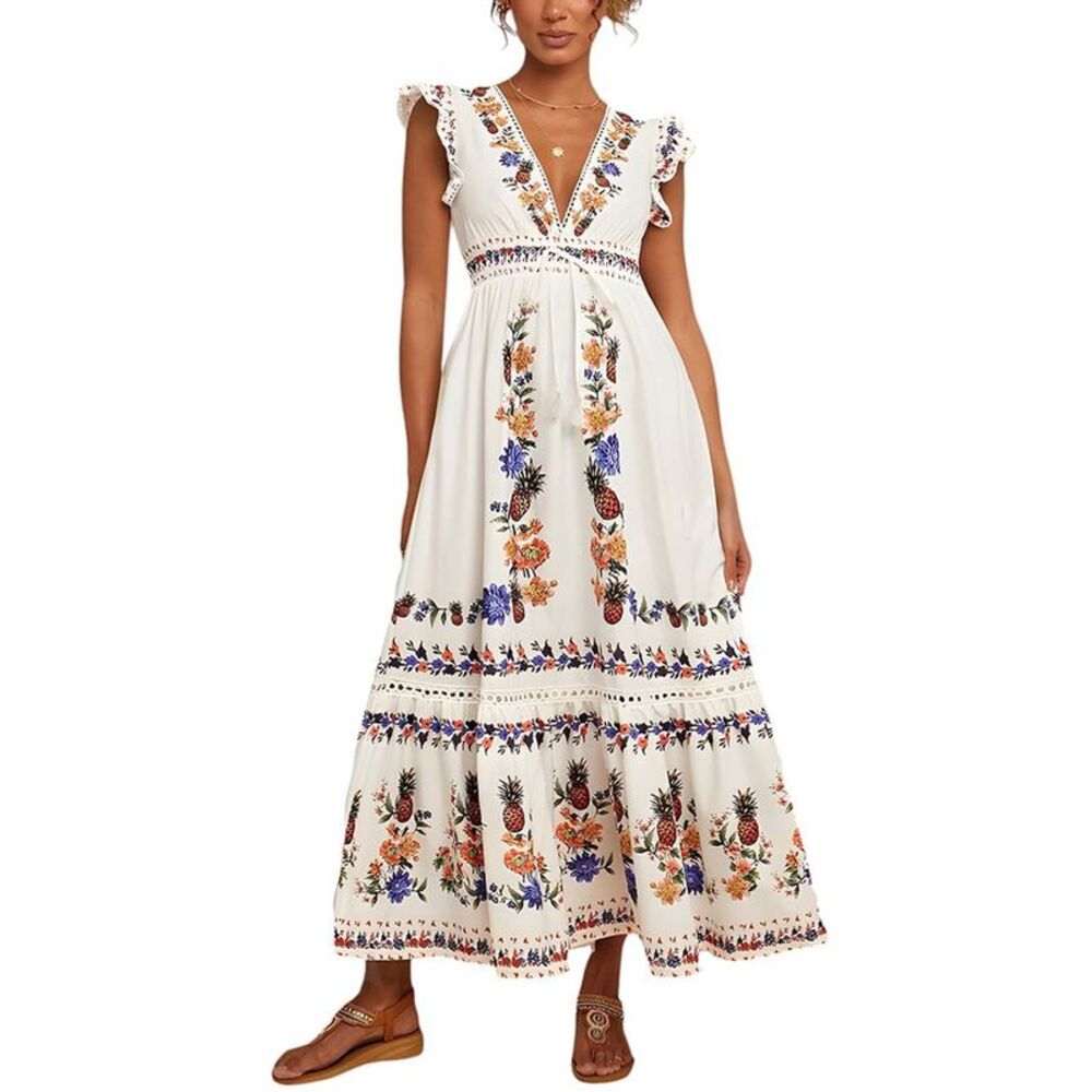 Camila Blanco Womens  Maxi Dress